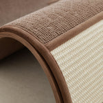 Close-up of textured scratching surfaces and soft brown edging