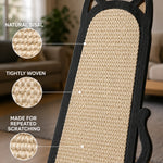 Close-up of the tightly woven natural sisal scratching surface