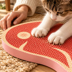 Close-up of the dense corrugated scratching surface