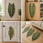 Four ways to place botanical leaf cat scratching mats