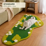 Standard garden meadow sisal cat scratching rug with dimensions